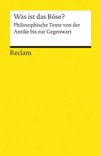 Was ist das Böse?