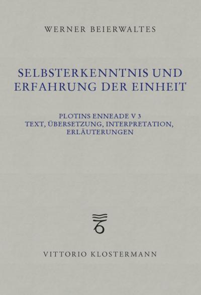 Selbsterkenntnis und Erfahrung der Einheit
