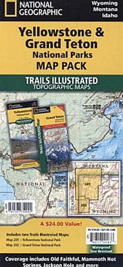 Yellowstone and Grand Teton National Parks [Map Pack Bundle]