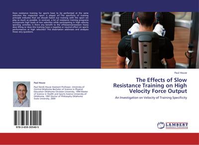 The Effects of Slow Resistance Training on High Velocity Force Output