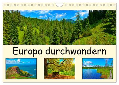 Europa durchwandern (Wandkalender 2026 DIN A4 quer), CALVENDO Monatskalender