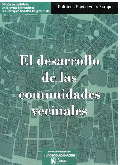El desarrollo de las comunidades vecinales