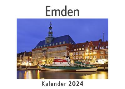 Emden (Wandkalender 2024, Kalender DIN A4 quer, Monatskalender im Querformat mit Kalendarium, Das perfekte Geschenk)