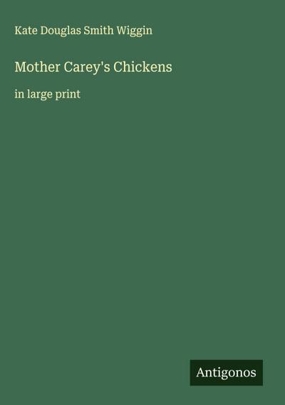 Mother Carey’s Chickens
