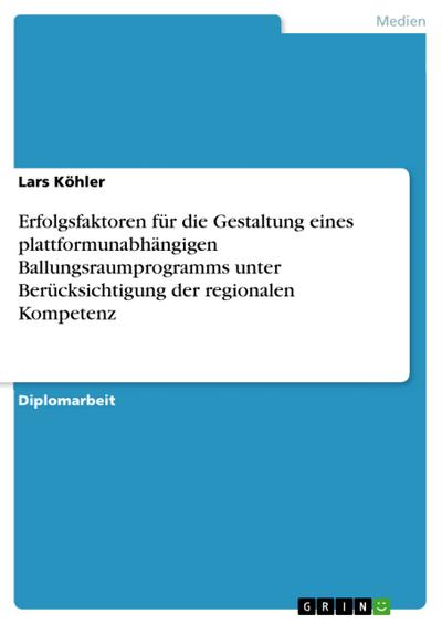 Erfolgsfaktoren für die Gestaltung eines plattformunabhängigen Ballungsraumprogrammsunter Berücksichtigung der regionalen Kompetenz