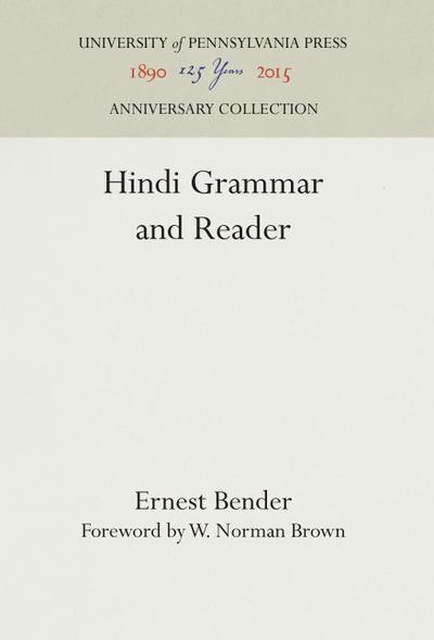 Hindi Grammar and Reader