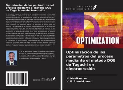 Optimización de los parámetros del proceso mediante el método DOE de Taguchi en electroerosión