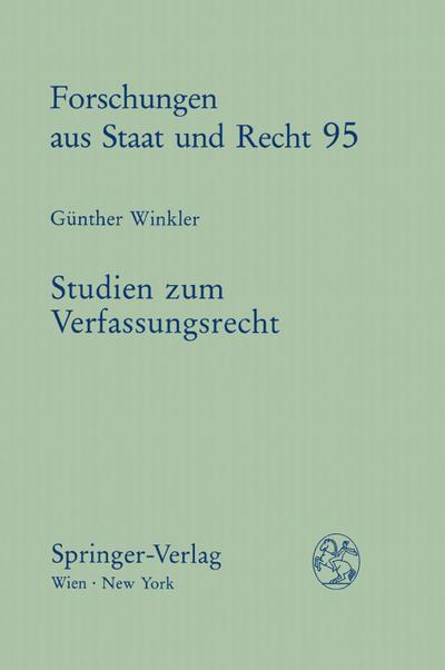 Studien zum Verfassungsrecht