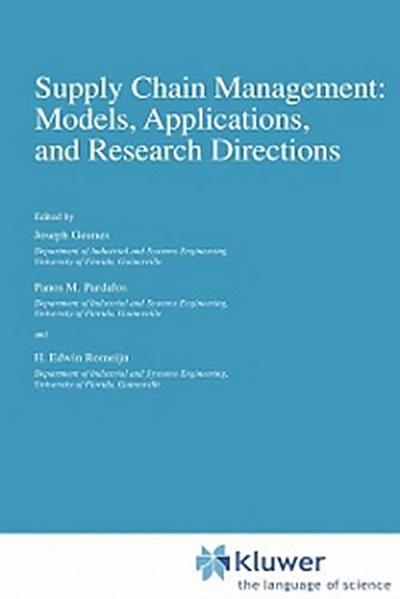 Supply Chain Management: Models, Applications, and Research Directions