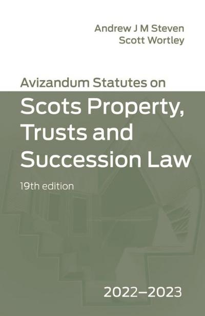 Avizandum Statutes on Scots Property, Trusts & Succession Law