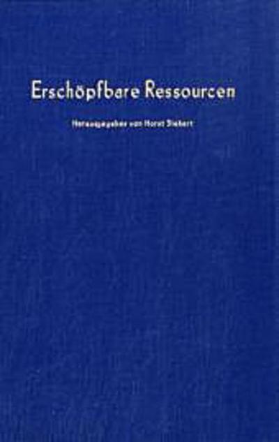 Erschöpfbare Ressourcen.