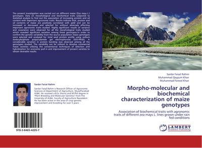 Morpho-molecular and biochemical characterization of maize genotypes