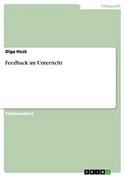 Feedback im Unterricht