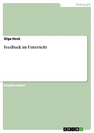 Feedback im Unterricht