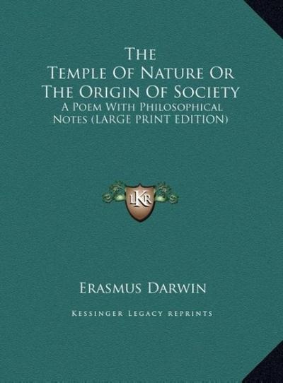 The Temple Of Nature Or The Origin Of Society
