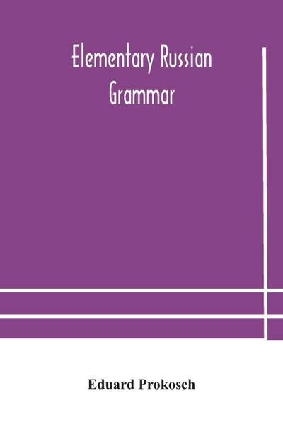 Elementary Russian grammar