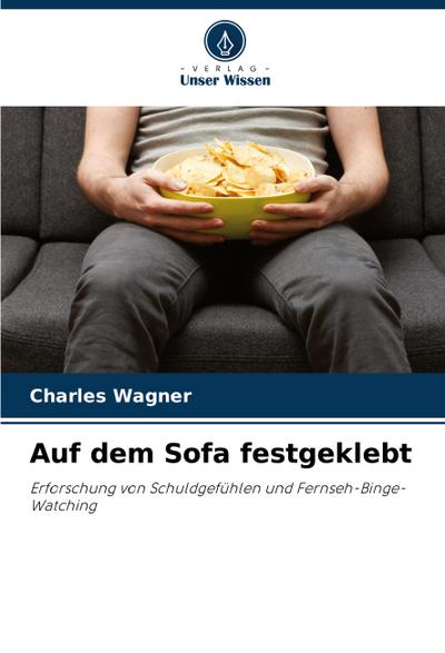 Auf dem Sofa festgeklebt