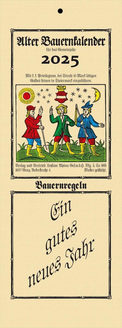 Alter Bauernkalender 2025