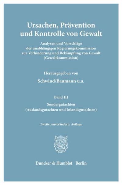 Ursachen, Prävention und Kontrolle von Gewalt.