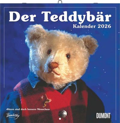Der Teddybär 2026 - Broschürenkalender - Wandkalender - Format 30 x 30 cm