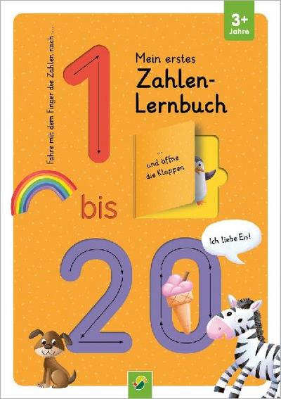Mein erstes Zahlen Lernbuch mit Spurrillen und Klappen: Fingerspurenbuch mit Klappen I Ab 3 Jahren