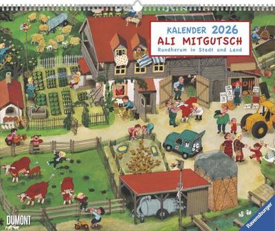 Ali Mitgutsch 2026 - Wimmelbilder - DUMONT Kinder-Kalender - Querformat 52 x 42,5 cm - Spiralbindung