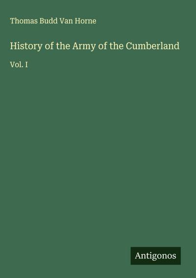 History of the Army of the Cumberland