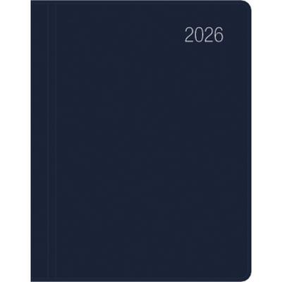 Zettler Taschenkalender blau 1W/2S 2026 - Timer 8 × 11 cm, 1 Woche auf 2 Seiten, Kunststoffeinband, FSC-zertifiziert