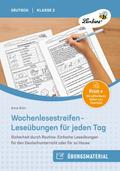 Wochenlesestreifen - Leseübungen für jeden Tag