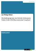 Die Judenpogrome zur Zeit des Schwarzen Todes 1348-1350. Was waren die Ursachen?