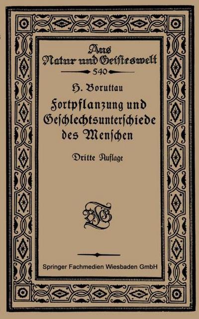 Fortpflanzung und Geschlechtsunterschiede des Menschen