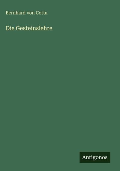 Die Gesteinslehre