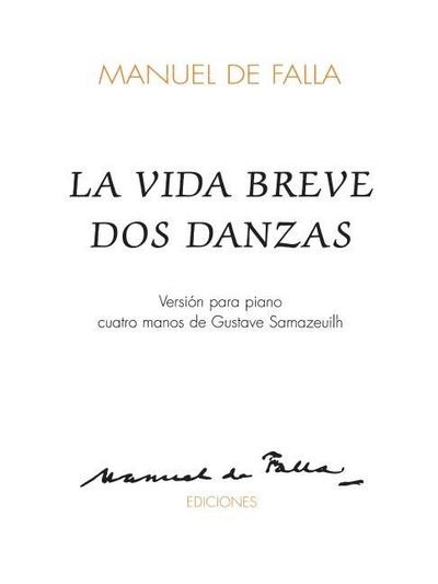 Falla, M: Vida Breve DOS Danzas
