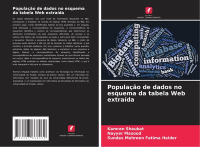 População de dados no esquema da tabela Web extraída