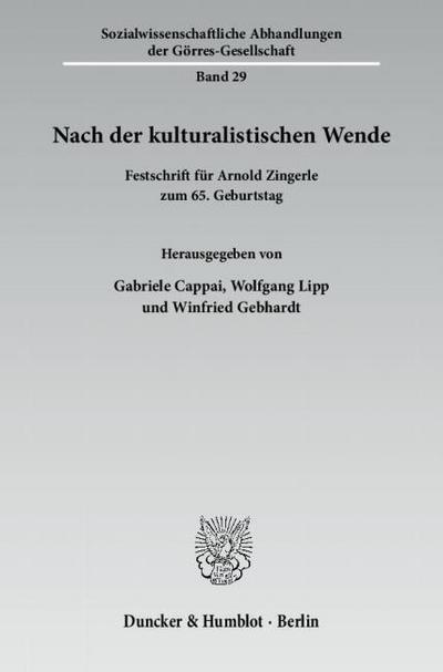 Nach der kulturalistischen Wende