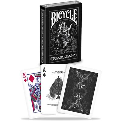 Bicycle Creatives Spielkarten – Bicycle Guardians/ Hochwertiges Design Kartenspiel/ Zauberkarten/ Kartendeck mit Schutzengel Thematik/ Magie & Kartentricks/ Geschenkidee, Schwarz, poker