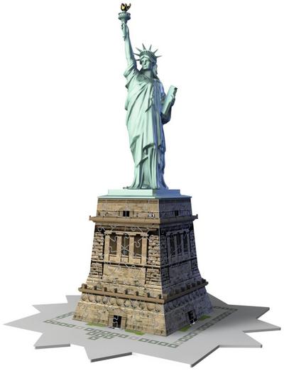 Freiheitsstatue. 3D Puzzle-Bauwerke