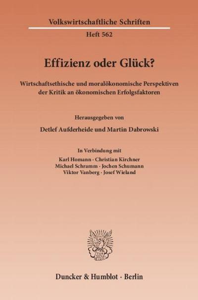 Effizienz oder Glück?