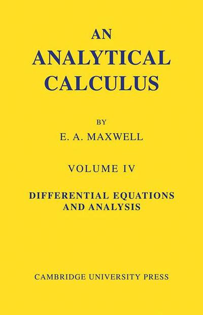 An Analytical Calculus