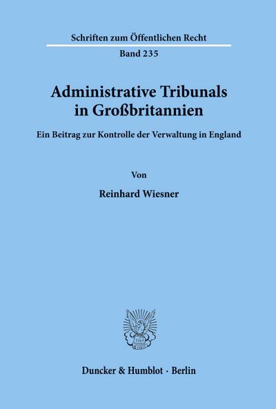 Administrative Tribunals in Großbritannien.