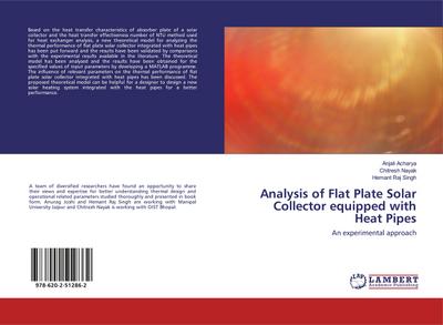 Analysis of Flat Plate Solar Collector equipped with Heat Pipes