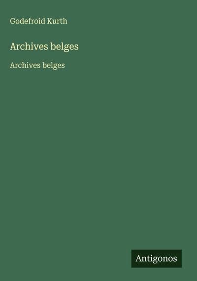 Archives belges