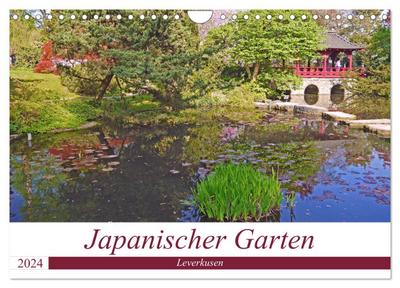 Japanischer Garten Leverkusen (Wandkalender 2024 DIN A4 quer), CALVENDO Monatskalender