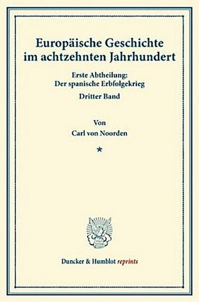 Europäische Geschichte im achtzehnten Jahrhundert.