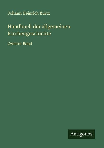 Handbuch der allgemeinen Kirchengeschichte