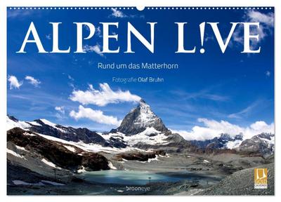 Alpen live - Rund um das Matterhorn (Wandkalender 2024 DIN A2 quer), CALVENDO Monatskalender