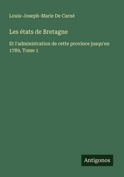 Les états de Bretagne