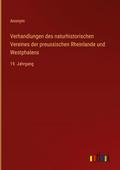 Verhandlungen des naturhistorischen Vereines der p