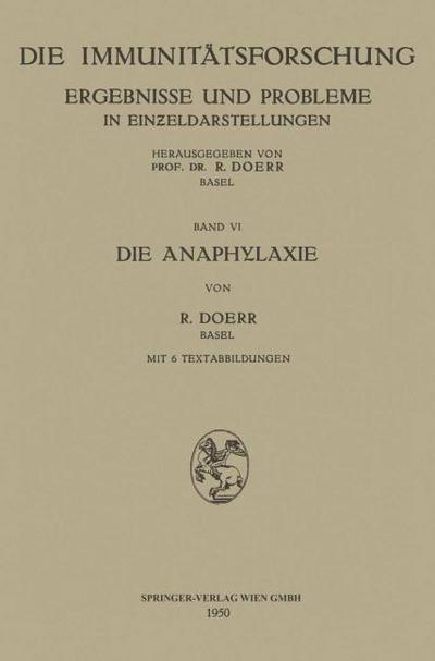 Die Anaphylaxie