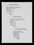 Wolkenstudien / Cloud Studies / Etudes des nuages